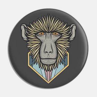 Yellow Baboon Pin