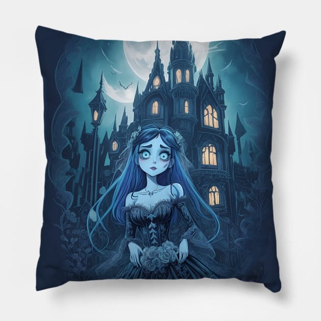 The Corpse Bride Pillow by Selene’s Designs