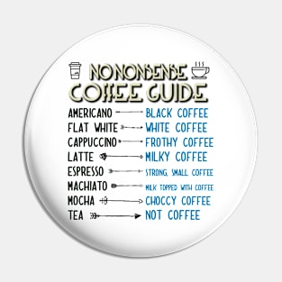 No Nonsense Coffee Guide Pin