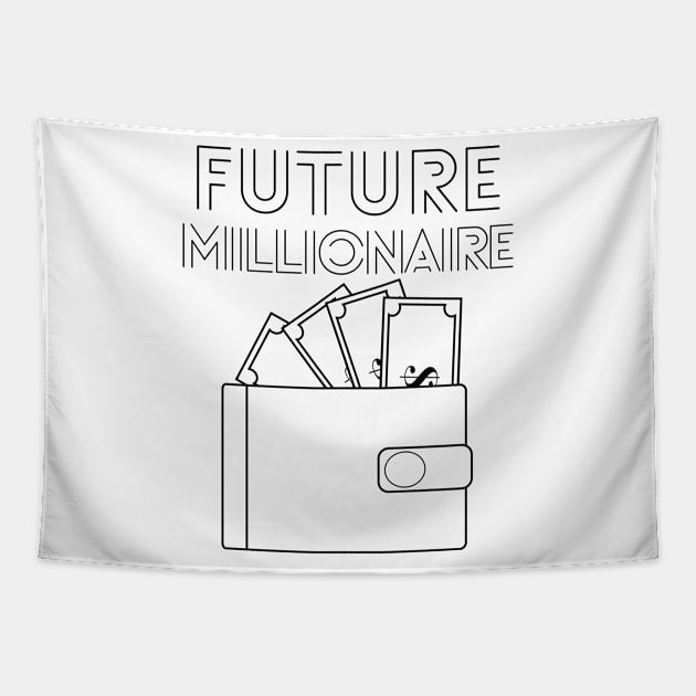 Future Millionaire -  wallet Tapestry by RIVEofficial