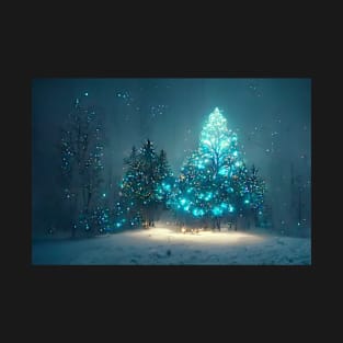 Winter Holiday Chrismas tree Landscap gift designs Series 01 T-Shirt