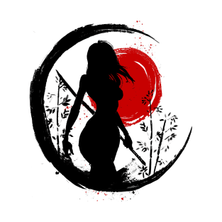 Samurai Female Silhouette T-Shirt