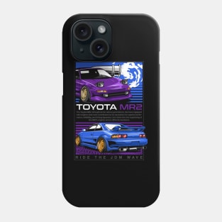 Toyota MR2 Ride The JDM Wave Phone Case