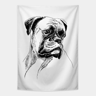 boxer dog Tapestry