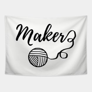 Maker Crafts Typography Print Tapestry