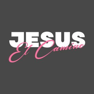 Jesus el Camino en Rosa T-Shirt