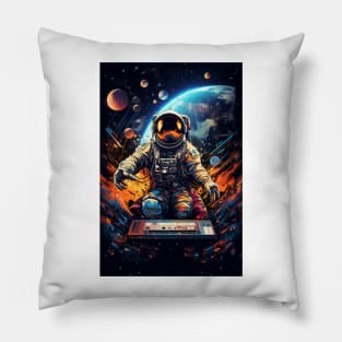 Astronaut playing in space Pillow