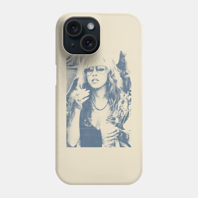 Stevie Nicks - Blue Vintage Color Phone Case by Campfire Classic