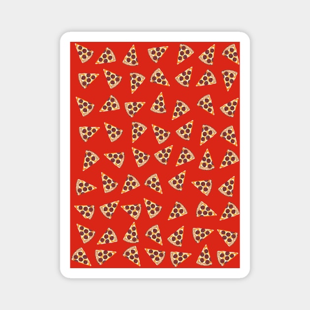 PIZZA Slice Red Magnet by SartorisArt1