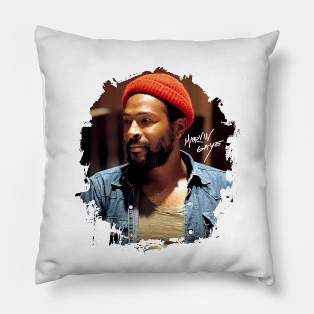 MARVIN GAYE Pillow by FRZoldSchool