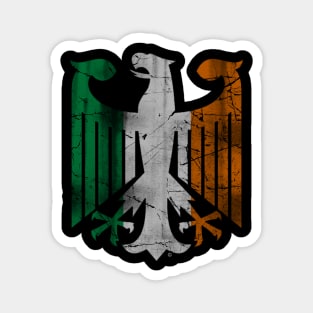 Vintage Irish German Heritage St Patrick's Day Magnet