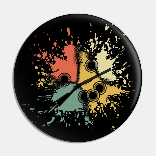 SKEET SHOOTING INK SPLASH Pin by ONSTROPHE DESIGNS