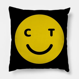 Connecticut Smiley Face Pillow