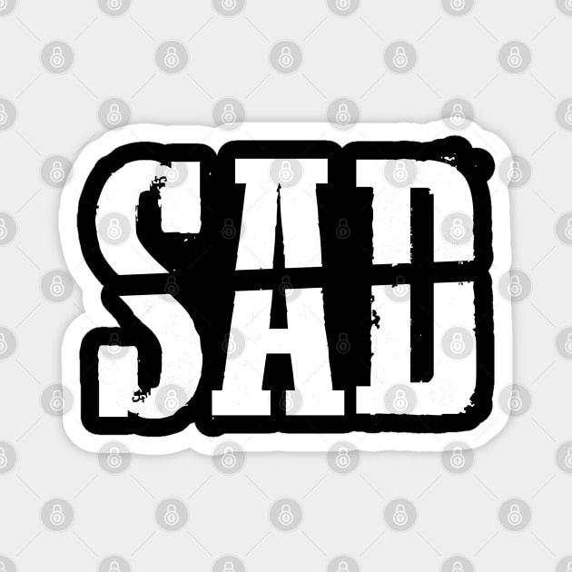 sad bad feelings art expressing Magnet by yassinnox