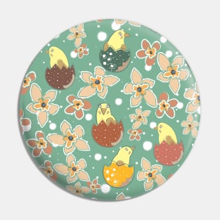 Chicken Pattern Pin