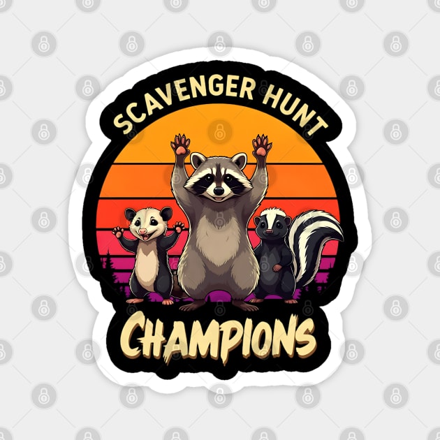 Scavenger Hunt Champions Magnet by Silly Me Studio