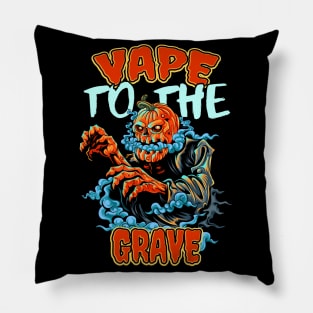 Vape Halloween funny Vapers Pumpkin Pillow