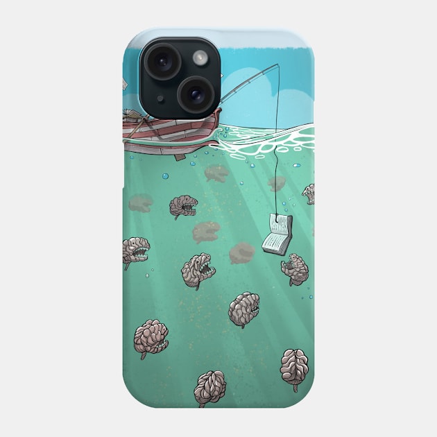 Feeding brains Phone Case by Moi Escudero