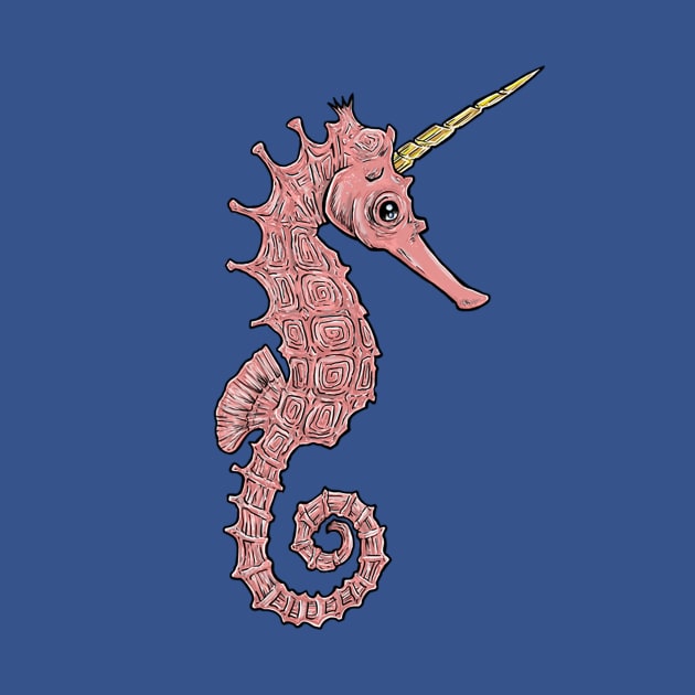 Sea Unicorn by ArtByJamesPowell