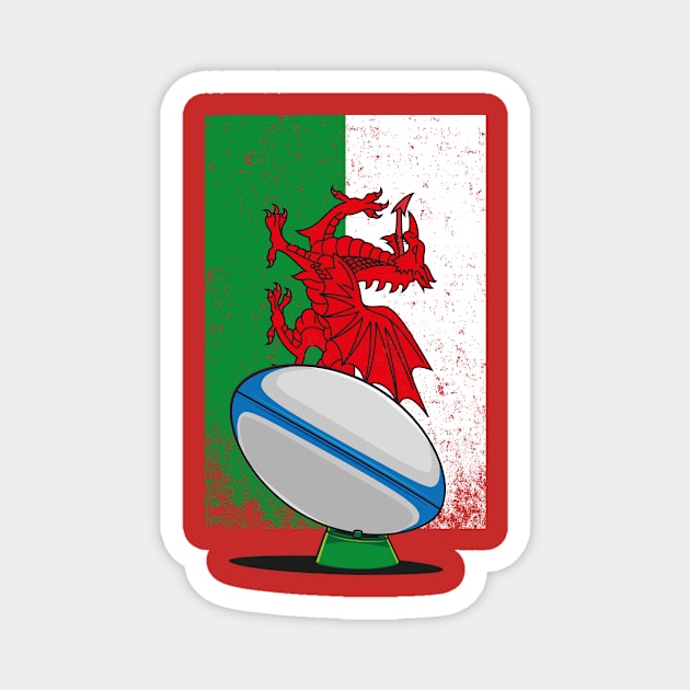 Welsh rugby Union Magnet by Bubsart78