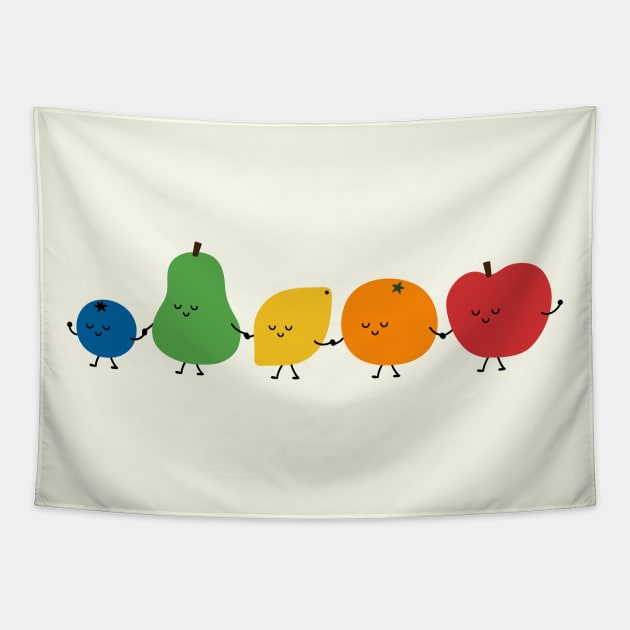 Fruit Parade Tapestry by AndyWestface