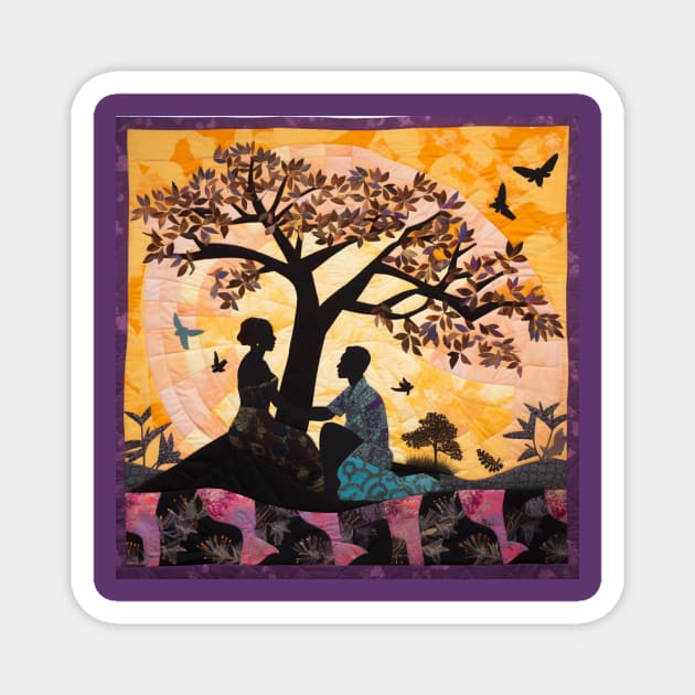 Jacaranda Love Moments Magnet by AscensionLife