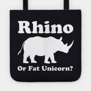 Rhino Or Fat Unicorn New Mens Unisex Fit Funny Cotton Unicorn Tote