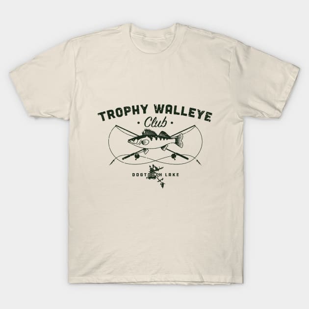 Dogtooth Lake Ontario Walleye Fishing Design - Walleye Fishing - T-Shirt