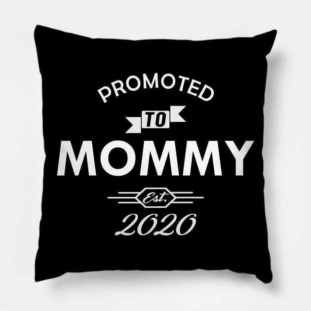 New Mommy - Promoted to mommy est. 2020 Pillow by KC Happy Shop