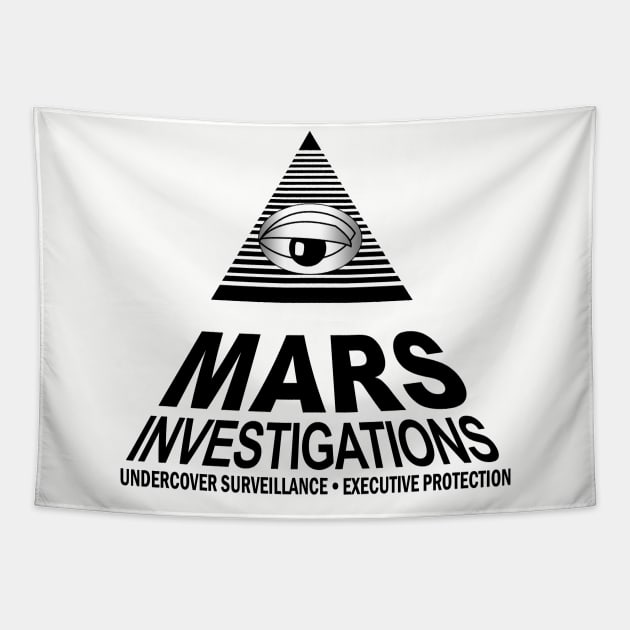 Mars Investigations logo Tapestry by Veronicas Marshmallows Podcast