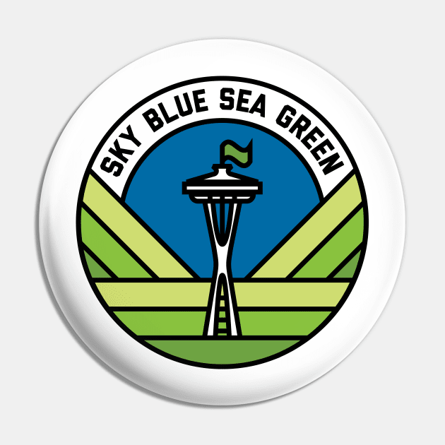 Sky Blue Sea Green Pin by ChrisSequeira