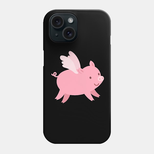 Flying Pig Phone Case by paola.illustrations