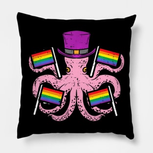 Gay Octopus  Flags  LGBTQ Pride Men Women Kids Pillow