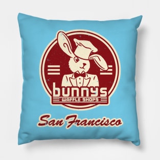 Bunnys Waffle Shops Pillow