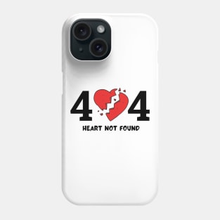 404 Heart Not Found Phone Case