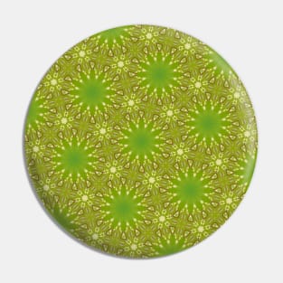 Lime Green Pointy Star Shapes on Hexagon Background Pattern - WelshDesignsTP003 Pin