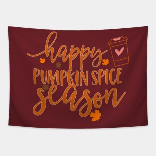 Happy Pumpkin Spice Season Tapestry