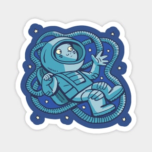 baby cosmonaut looks to the future Magnet