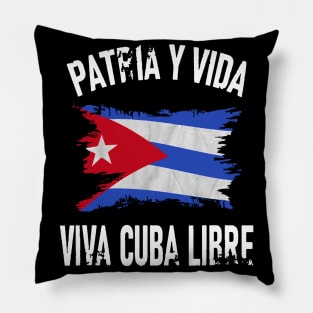 Cuba Libre Freedom Free Cuba Vintage Cuban Flag Pillow