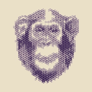 Kumiko Chimpanzee Animal Portrait T-Shirt