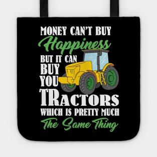 Funny Farmer designs I Tractor Happiness Gift Tote