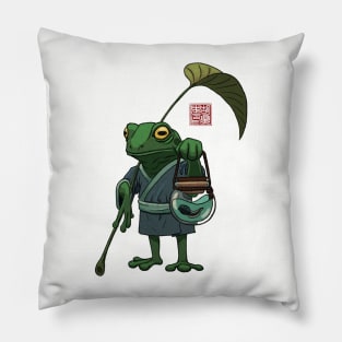 A Frog and His Son Pillow