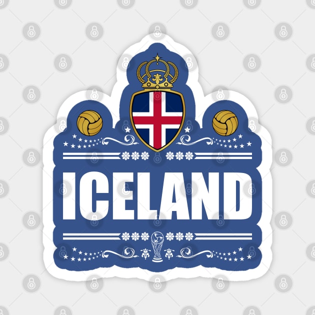 ICELAND FOOTBALL GIFTS Magnet by VISUALUV