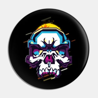 Skull retro80s Pin