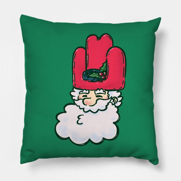 Oversized Cowboy Hat Santa Pillow by nickv47