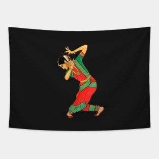 Bharatanatyam dancer art - Indian classical dance / dancer Tapestry