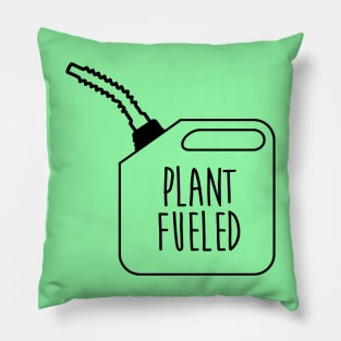 Plant Fueled Vegan Gains Lifting Gym Workout Based Vegetarian Veganism Minimalist Pillow