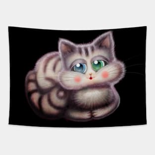 Cute Tabby Cat Tapestry