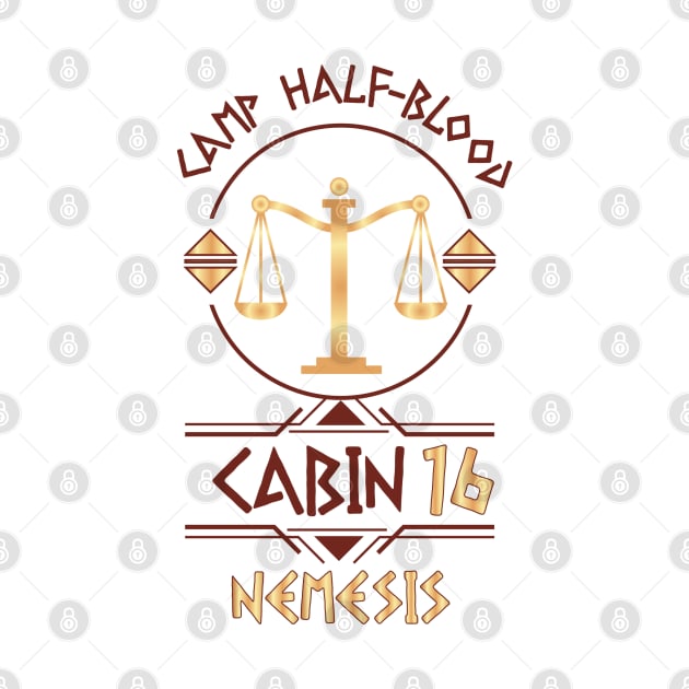 Cabin #16 in Camp Half Blood, Child of Nemesis – Percy Jackson inspired design by NxtArt