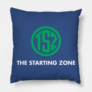 TSZ Green Logo with White Title Pillow